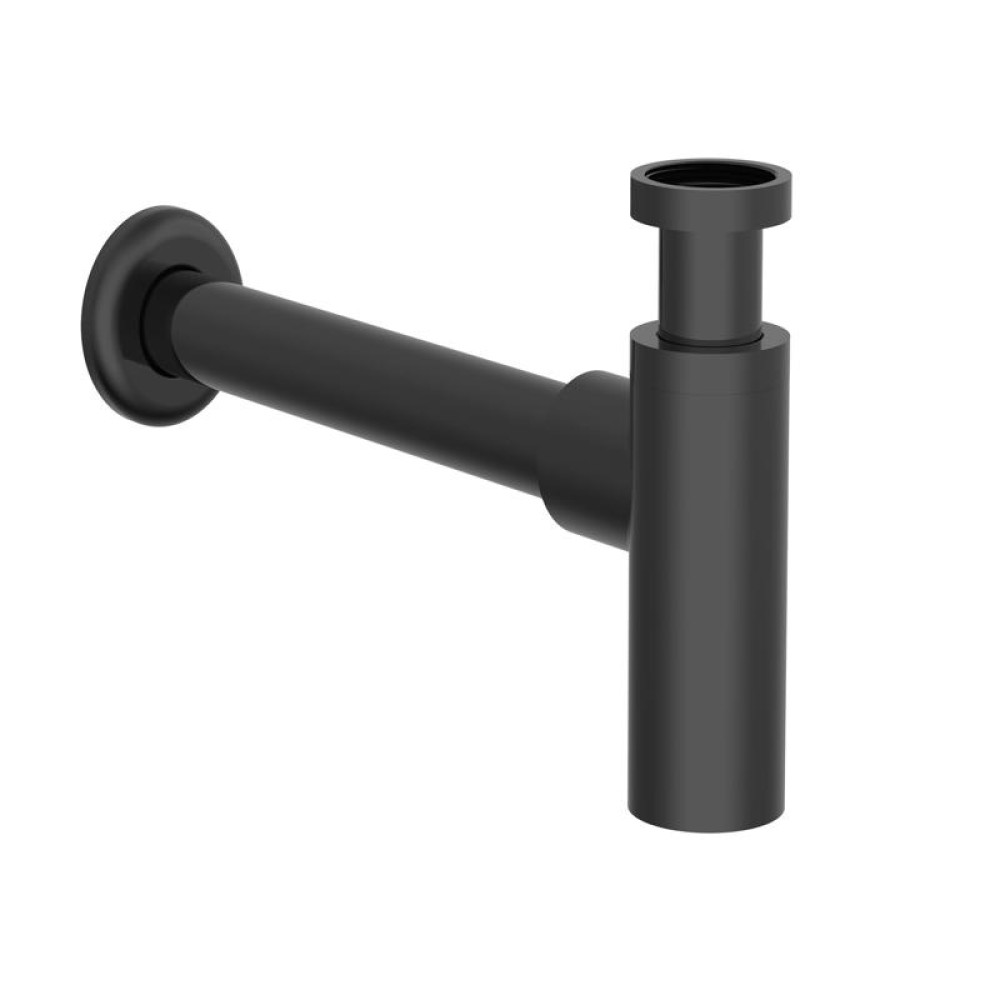 Сифон за мивка бутилков Aqua черен мат Roca A5064070NB