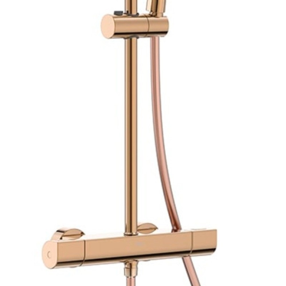 Термостатична душ колона Round Rose Gold,ROCA EVEN-T A5A9A2ERG2