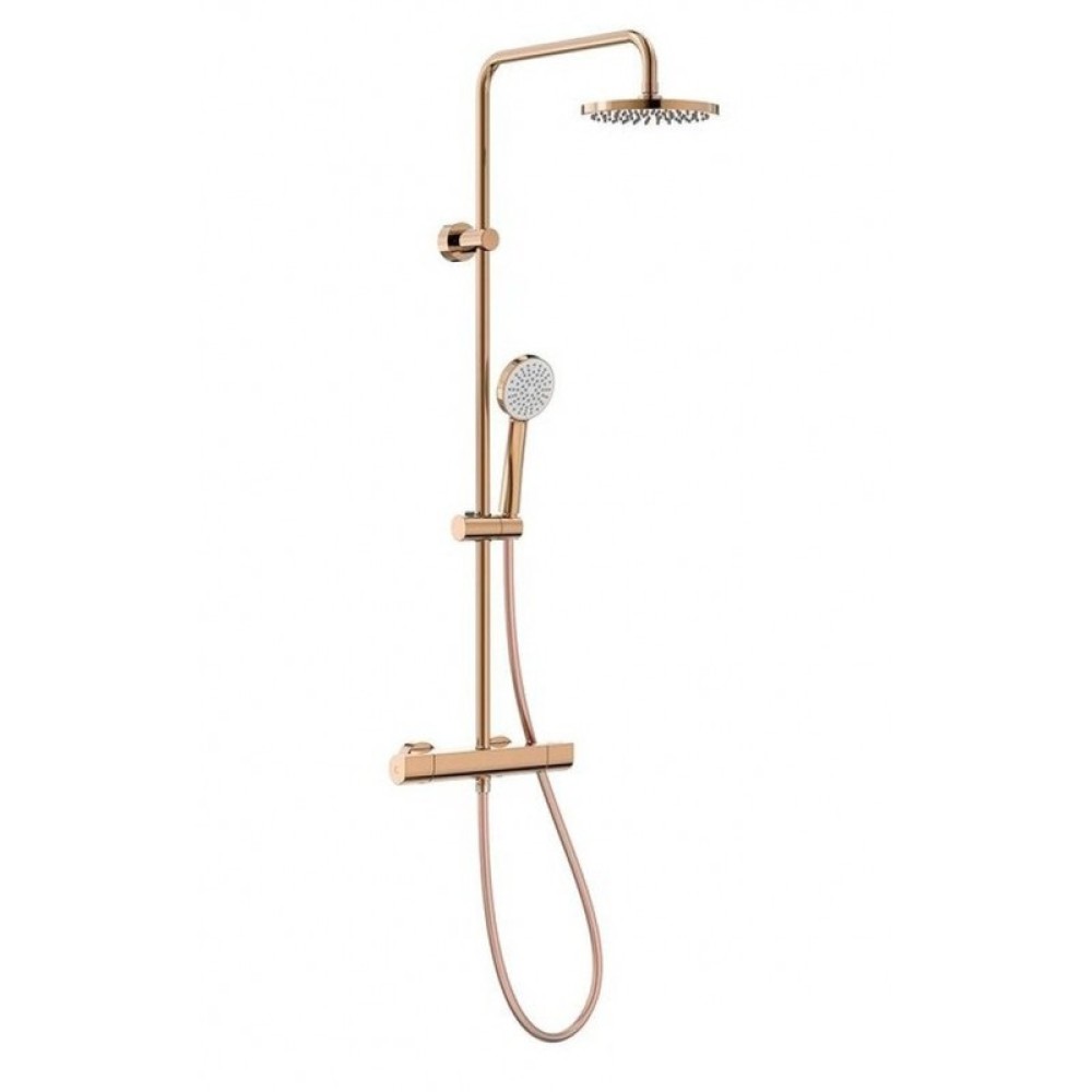 Термостатична душ колона Round Rose Gold,ROCA EVEN-T A5A9A2ERG2