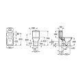 Моноблок с хоризонтално оттичане ROCA Debba Square Rimless A34P9D0000