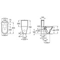 Моноблок с тънка седалка и капак, Roca, The GAP ROUND RIMLESS A3420N8000