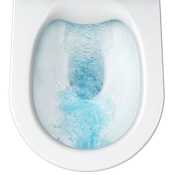 Моноблок с хоризонтално оттичане ROCA Debba Square Rimless A34P9D0000