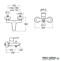 Смесител за вана/душ Victoria Plus с аксесоари Roca A5A014FC00