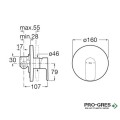 Смесител за вана/душ Cala, Roca A5A226EB00