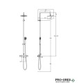 Душ колона термостатна Victoria T-Plus, Roca A5A2J 18 C00