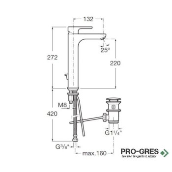 Смесител за мивка L20 Cold Start, Roca A5A3C09C00 Смесител за мивка L20 Cold Start, Roca A5A3C09C00