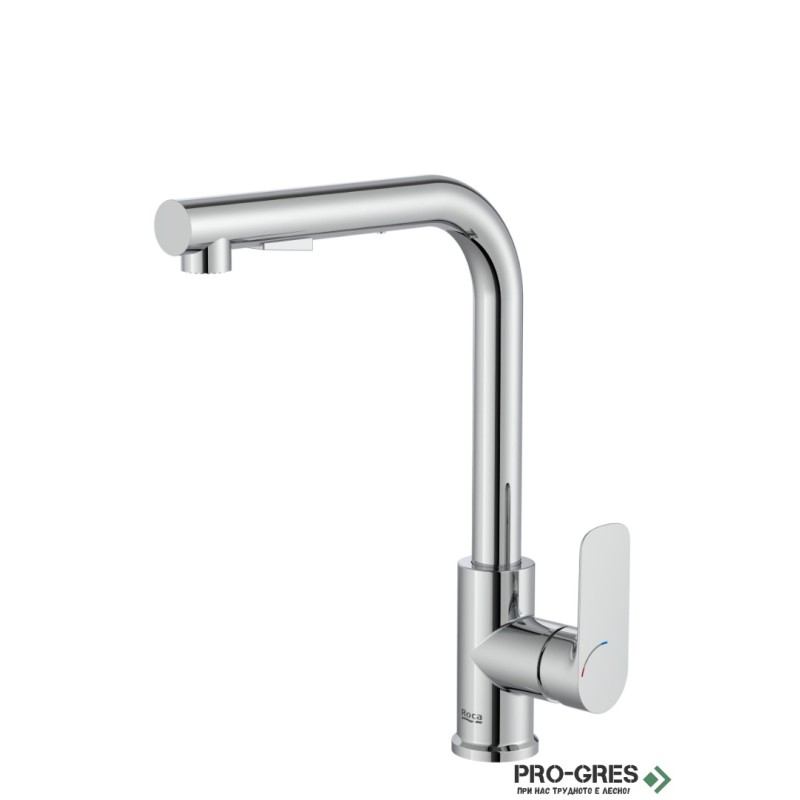 Смесител за кухня Cala Cold Start, L чучур, 2 функции, Roca A5A856EC00