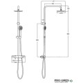 Душ колона термостатна Victoria-T Basic, Roca A5A9 F18 C00