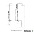 Душ колона с кръгла пита Even-M, Roca A5A9790C00