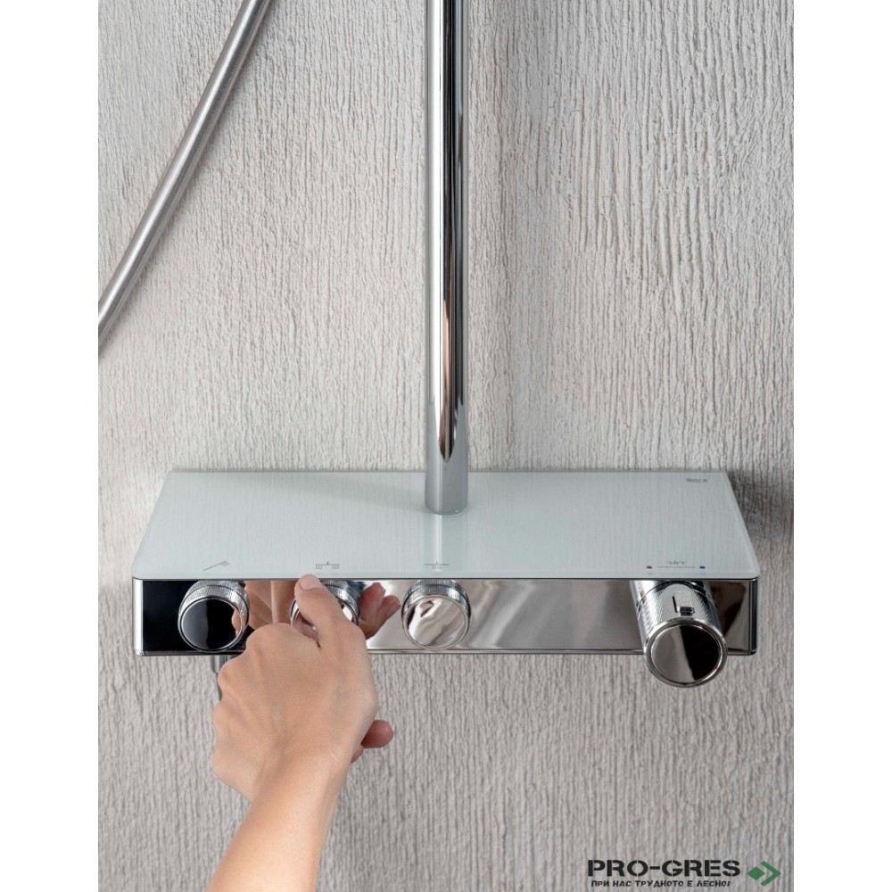 Душ колона с кръгла пита 300mm Index-T, Roca A5A9J09C00