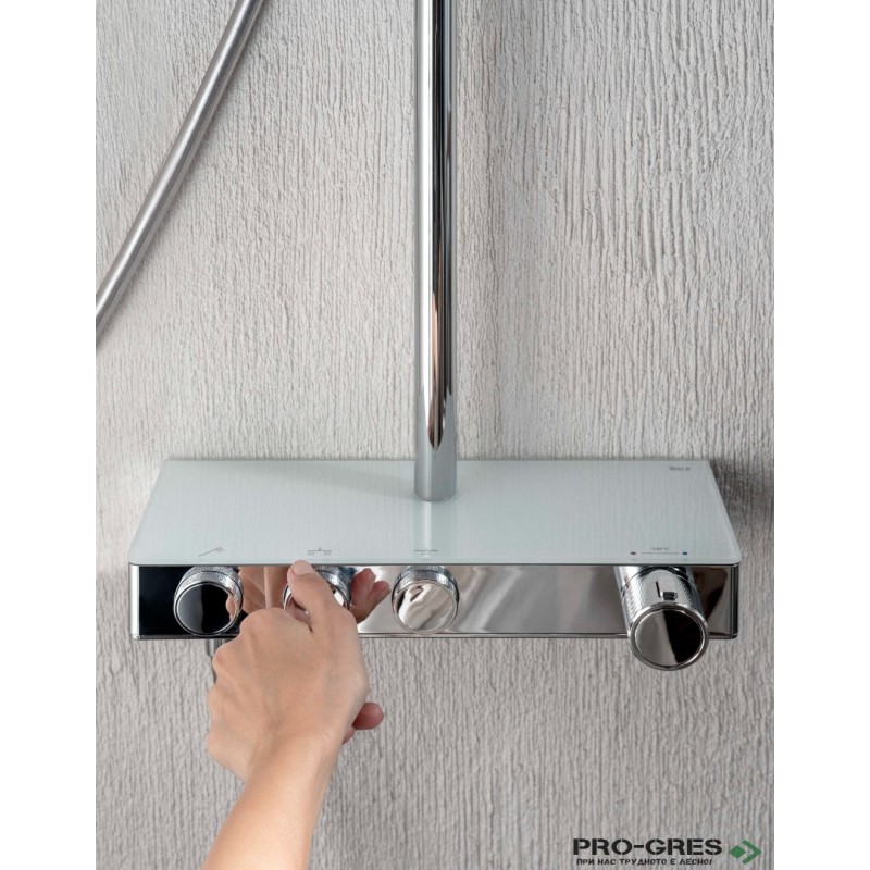 Душ колона с кръгла пита 300mm Index-T, Roca A5A9J09C00