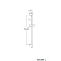 Тръбно окачване Sensum 800mm, Roca A5B0405B00
