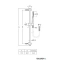 Тръбно окачване със слушалка Stella 100 Roca A5B1D03C00