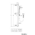 Тръбно окачване комплект със слушалка Stella 100 Roca A5B9D03C00
