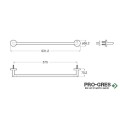 Релса за кърпи 60cm Hotels Round, Roca A817574B00