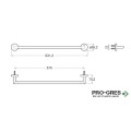 Релса за кърпи 60cm Hotels Round, Roca A817574C40
