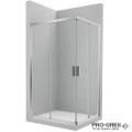 Душ кабина квадратна Ura Standart 2L2 100х100 хром профил, Roca AM16510012M/АМ16510012М