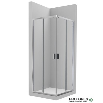 Плъзгаща се врата за душ кабина Victoria 2L2 100cm хром профил, Roca AM18810012