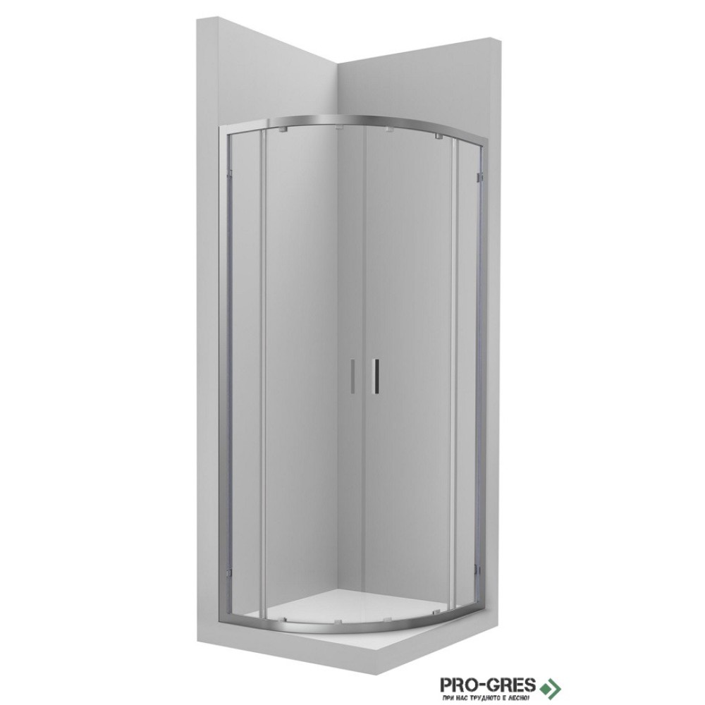 Душ кабина овална Victoria MR 80x80 хром профил, Roca AM19008012