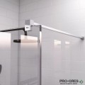 Стационарен параван District DF 6mm 80x200 хром профил, Roca AMB0108012