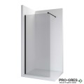 Стационарен параван District DF 6mm 80x200 черен профил, Roca AMB0108016
