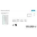 Стационарен параван District DF 6mm 80x200 черен профил, Roca AMB0108016