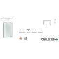 Стационарен параван District DF 6mm 90x200 хром профил, Roca AMB0109012