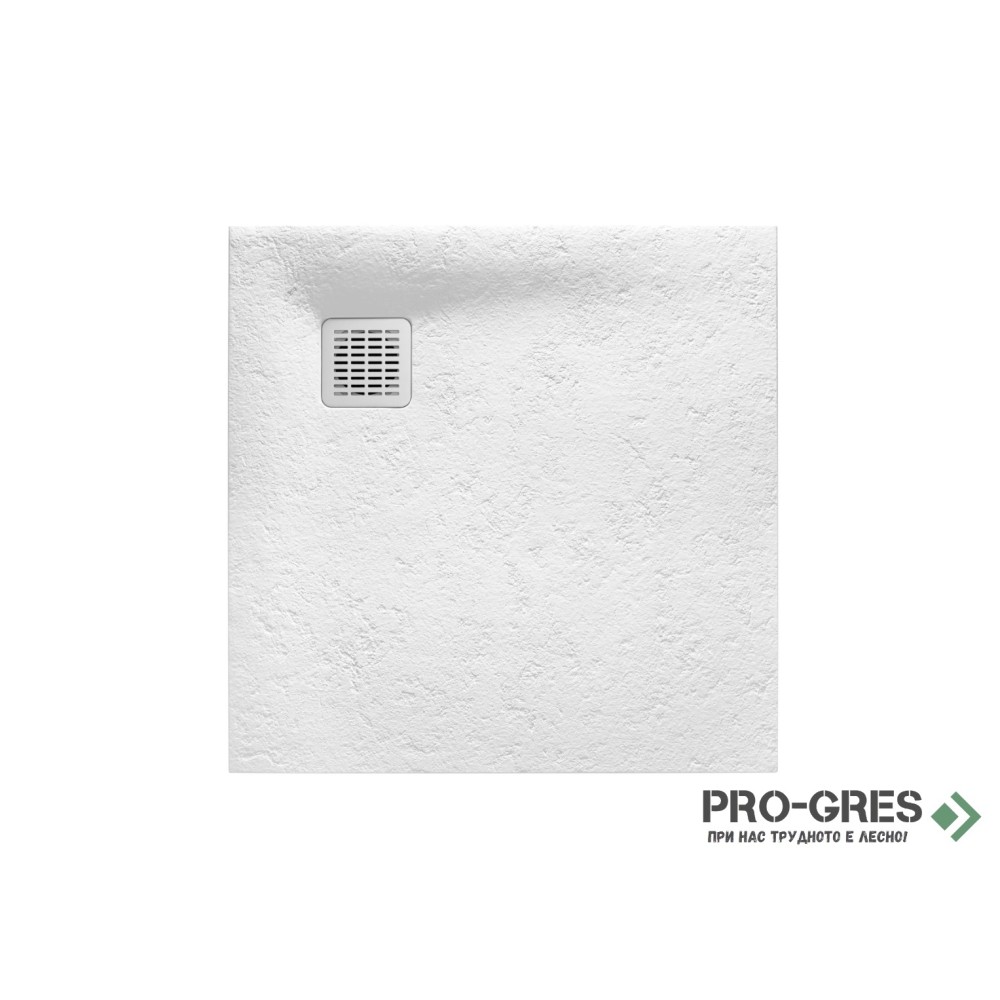 Душ корито White STONEX 900х900, Roca AP10338438400100