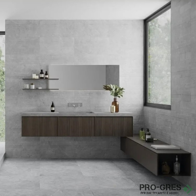 Гранитогрес  ,Cannes Grey 31,6x60,8см ,Rocersa