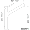 Смесител за кухня с висок чучур, Copper SCHOCK DION PVD 510000