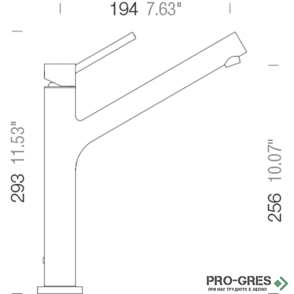 Смесител за кухня с висок чучур, White Gold SCHOCK DION PVD 510000