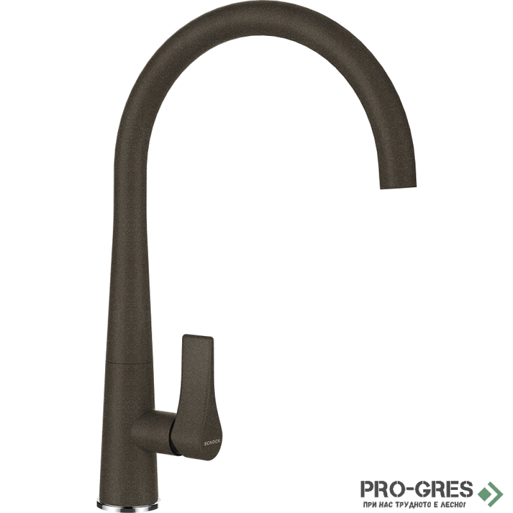 Смесител за кухня с висок чучур, Bronze SCHOCK GOTA Fix 521000