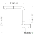 Смесител за кухня с висок чучур Alpina SCHOCK Epos Pull-out, 540120