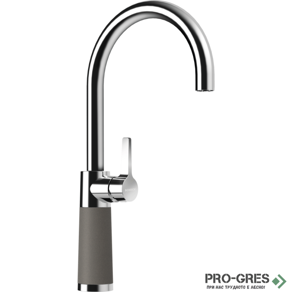 Смесител за кухня с висок чучур Asphalt SCHOCK SC 520 Fix 555000