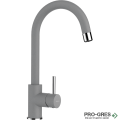 Смесител за кухня с висок чучур Asphalt SCHOCK Plutos Pull-out, 589120