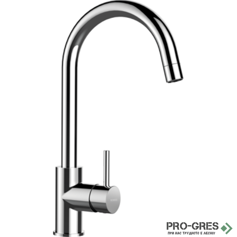Смесител за кухня с висок чучур Chrome SCHOCK Plutos Pull-out, 589120
