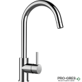 Смесител за кухня с висок чучур Chrome SCHOCK Plutos Pull-out, 589120