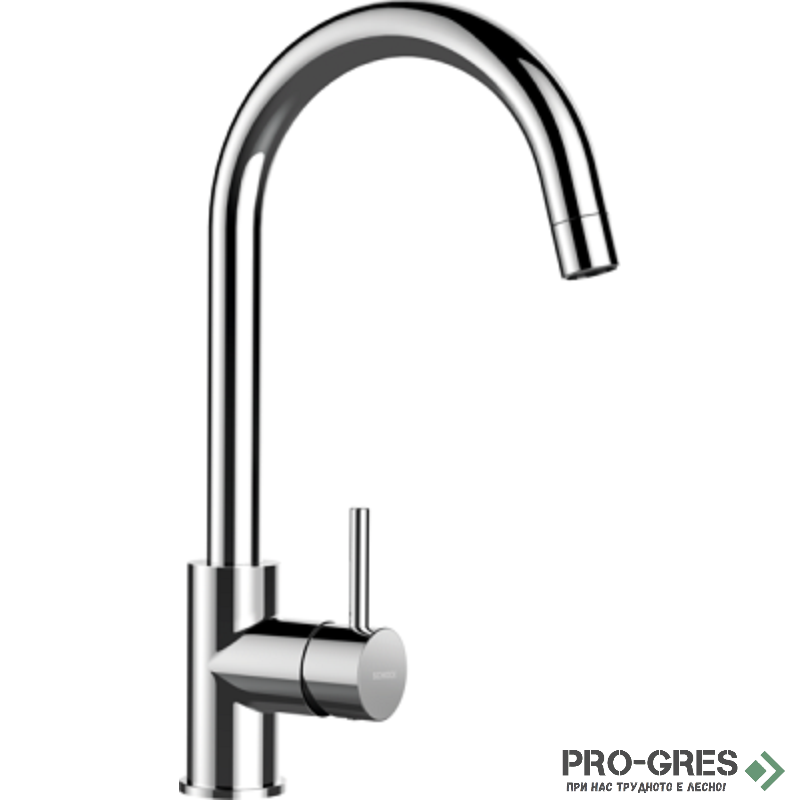 Смесител за кухня с висок чучур Chrome SCHOCK Plutos Pull-out, 589120