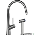 Смесител за кухня с висок чучур, инокс SCHOCK Conos Pro 528006EDM