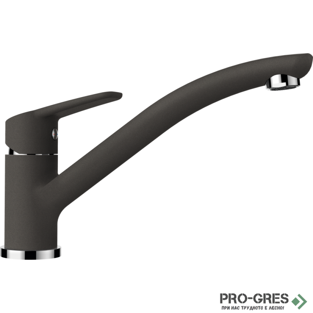 Смесител за кухня с нисък чучур, Asphalt SCHOCK Daja Fix 522000