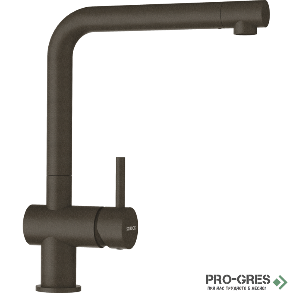Смесител за кухня с висок чучур Bronze SCHOCK EPOS Fix Cristadur