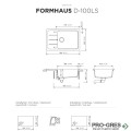 Комплект мивка за кухня, смесител за кухня и дъска SCHOCK FORMHAUS D100LS / SCHOCK Epos Fix 540000 Alpina