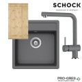 Комплект мивка за кухня, смесител за кухня и дъска SCHOCK NEMO N100S / SCHOCK Epos Fix 540000 Croma