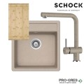 Комплект мивка за кухня, смесител за кухня и дъска SCHOCK NEMO N100S / SCHOCK Epos Fix 540000 Sabbia