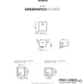 Мивка за кухня 40,6х45,6см, за вграждане под плот SCHOCK GREENWICH N100S EARTH B