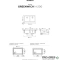 Мивка за кухня 75х45,6см за шкаф 80см, за вграждане под плот SCHOCK GREENWICH N200