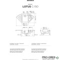 Мивка за кухня 108,2х57,5см за шкаф 90см, за вграждане върху плот SCHOCK LOTUS C150