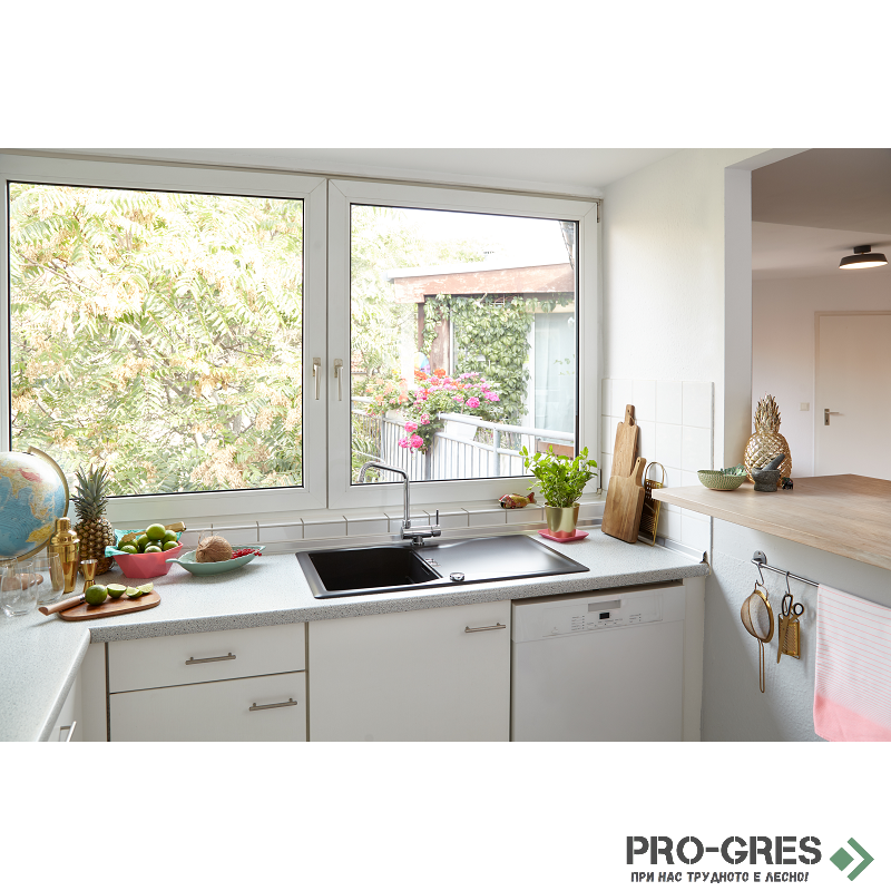 Смесител за кухня с висок чучур, хром, SCHOCK MAIA 527000CHR