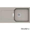Мивка за кухня 100х51см за шкаф 60см, за вграждане върху плот SCHOCK MANHATTAN D100L