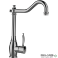 Смесител за кухня с висок чучур, сребрист Inox SCHOCK Resi 513000